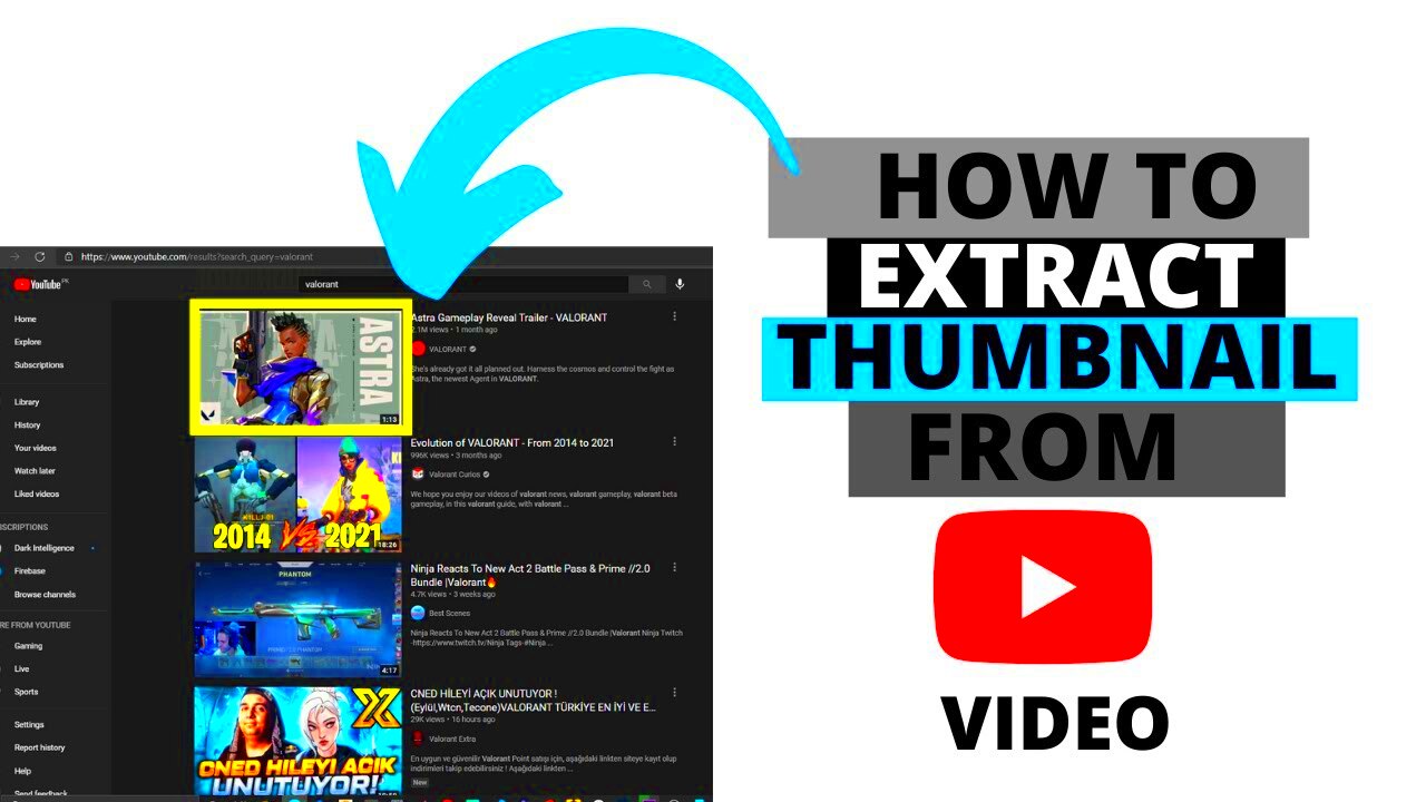 How to Extract Thumbnail From YouTube Video Download Thumbnail From a 