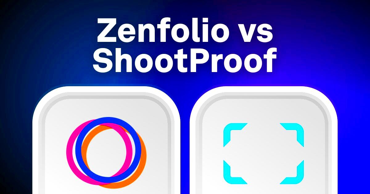 Zenfolio vs ShootProof Compare Pricing Features 2024