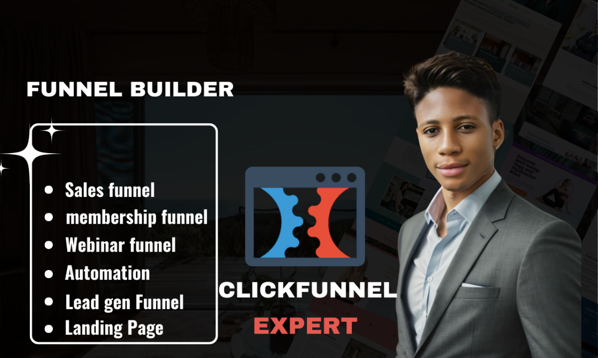 I will build salesfunnels in clickfunnels, funnels, landing page in clickfunnels