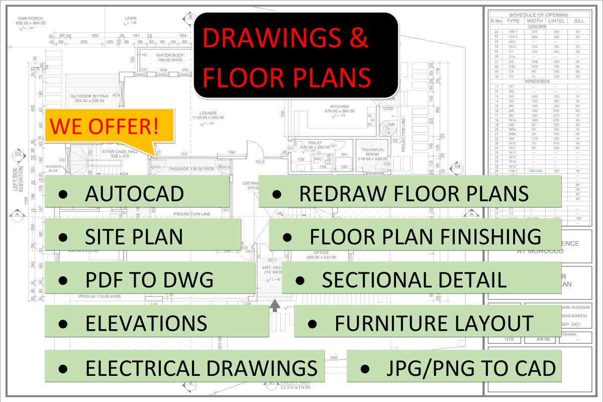 I will make architectural, construction drawings in AutoCAD