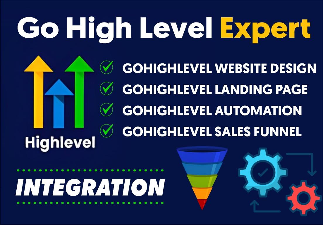 I will gohighlevel landing page gohighlevel website sales funnel expert