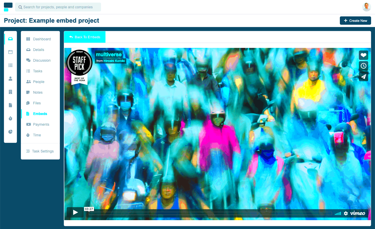 How to embed a Vimeo video Projectco Learn