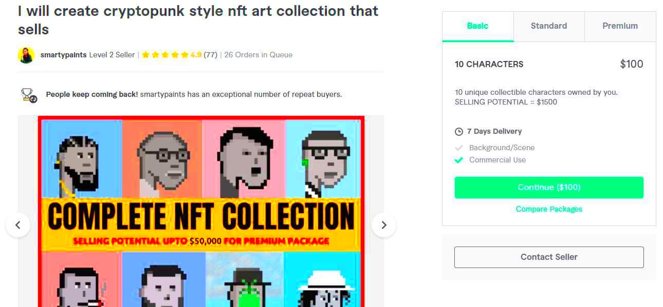 7 Best Fiverr NFT Artists For Hire