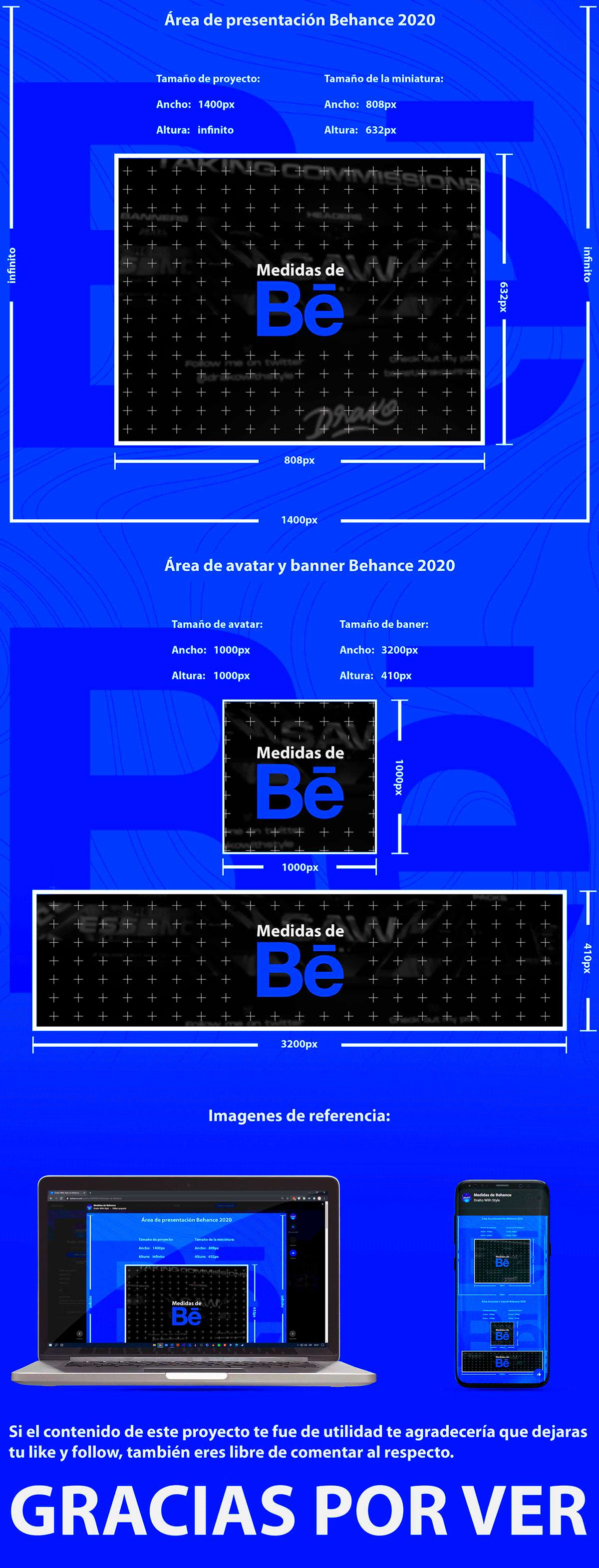 Medidas de Behance Behance