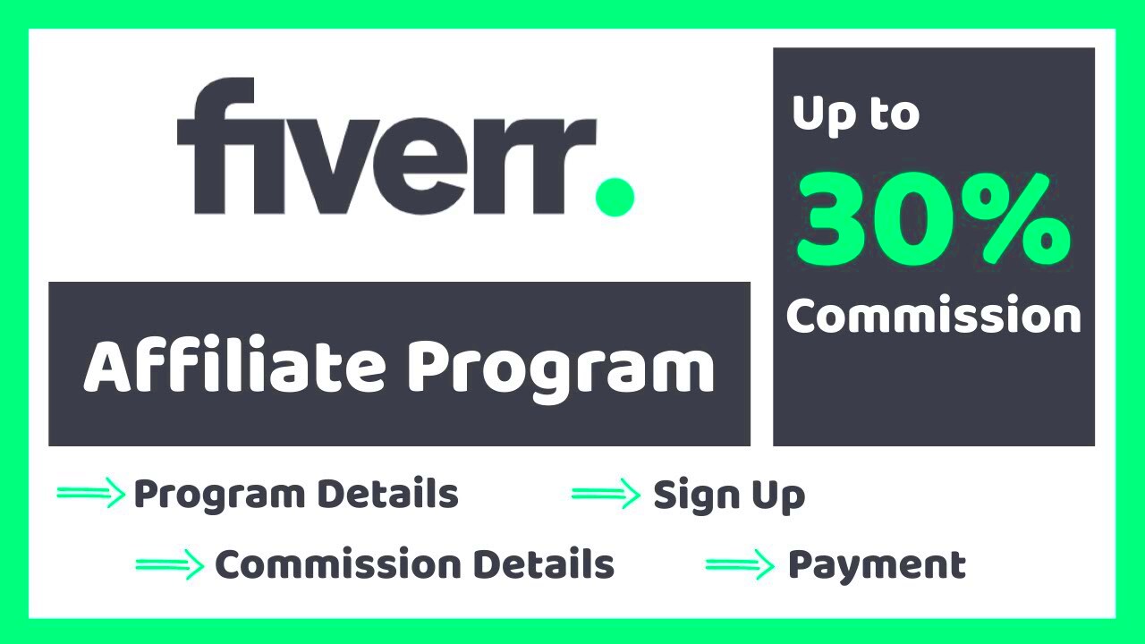 Fiverr Affiliate Program 2024 Earn Money from Fiverr YouTube