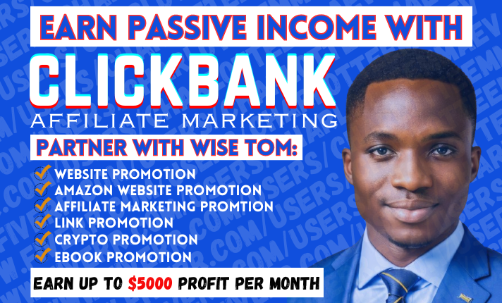 I will promote amazon affiliate website click bank affiliate link promotion