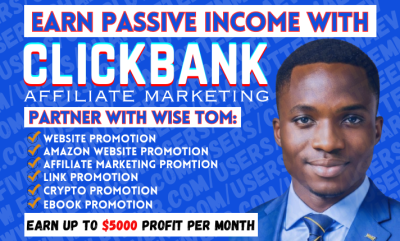 I will promote amazon affiliate website click bank affiliate link promotion