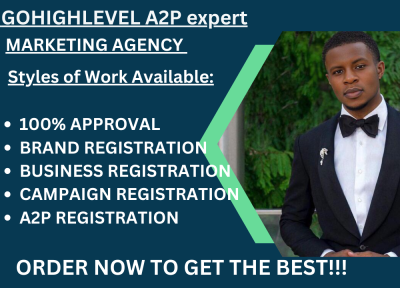 I will gohighlevel website gohighlevel landing page sales funnel a2p 10dlc registration