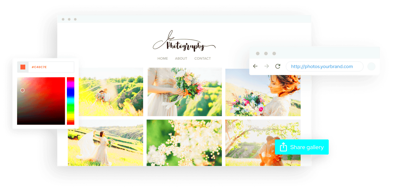 Portfolio Website Create with ShootProof