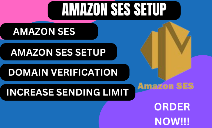 I will create amazon ses, amazon limit and domain verification
