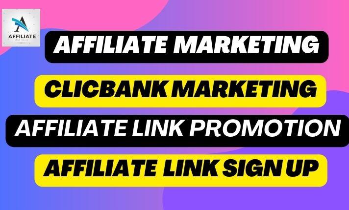I will affiliate link promotion, affiliate marketing, affiliate link promo