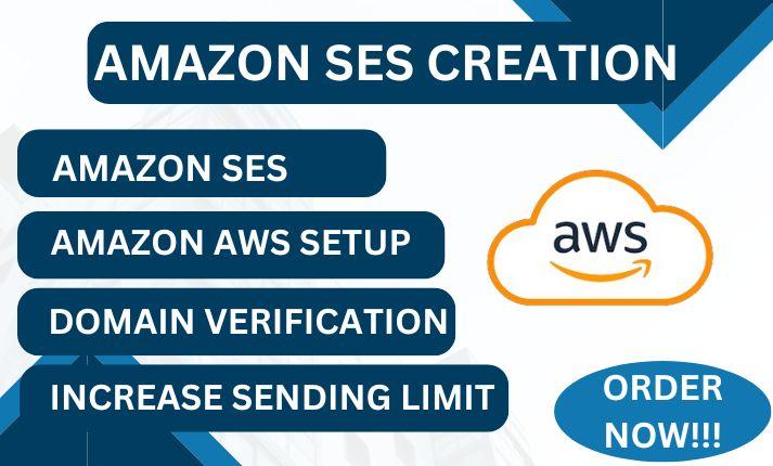 I will set up Amazon SES, Amazon Limit and Domain Verification