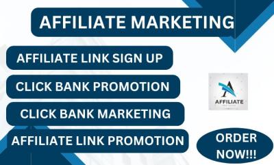 I will click bank affiliate link promotion, affiliate marketing, link promotion