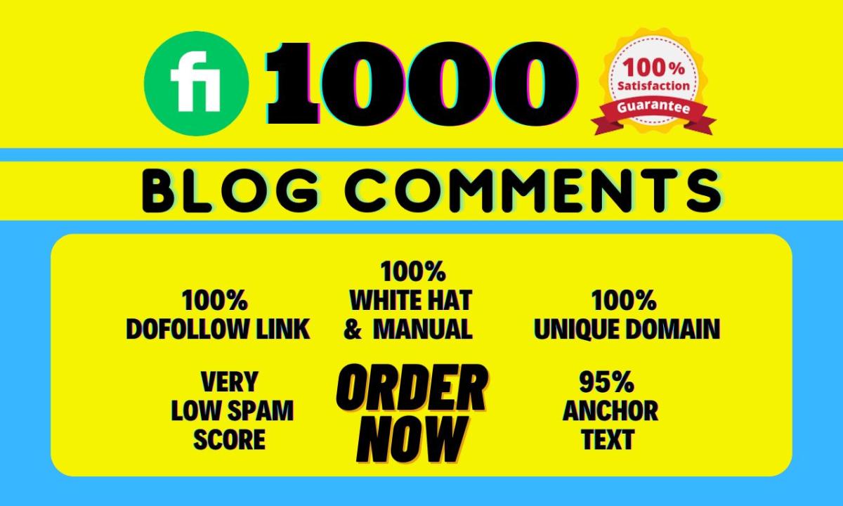 I will create high authority dofollow blog comments SEO backlinks