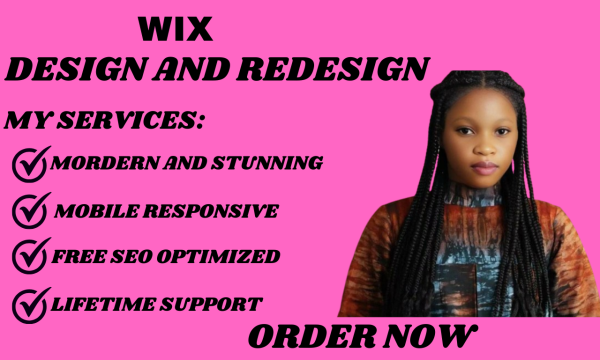 I will build wix website design or redesign wix website