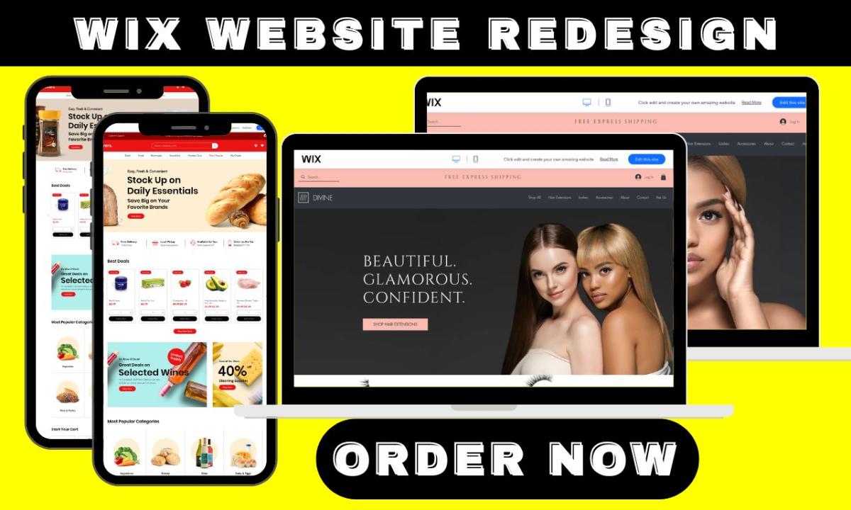 I will Wix website, Wix website redesign, Wix website design, Wix landing page redesign