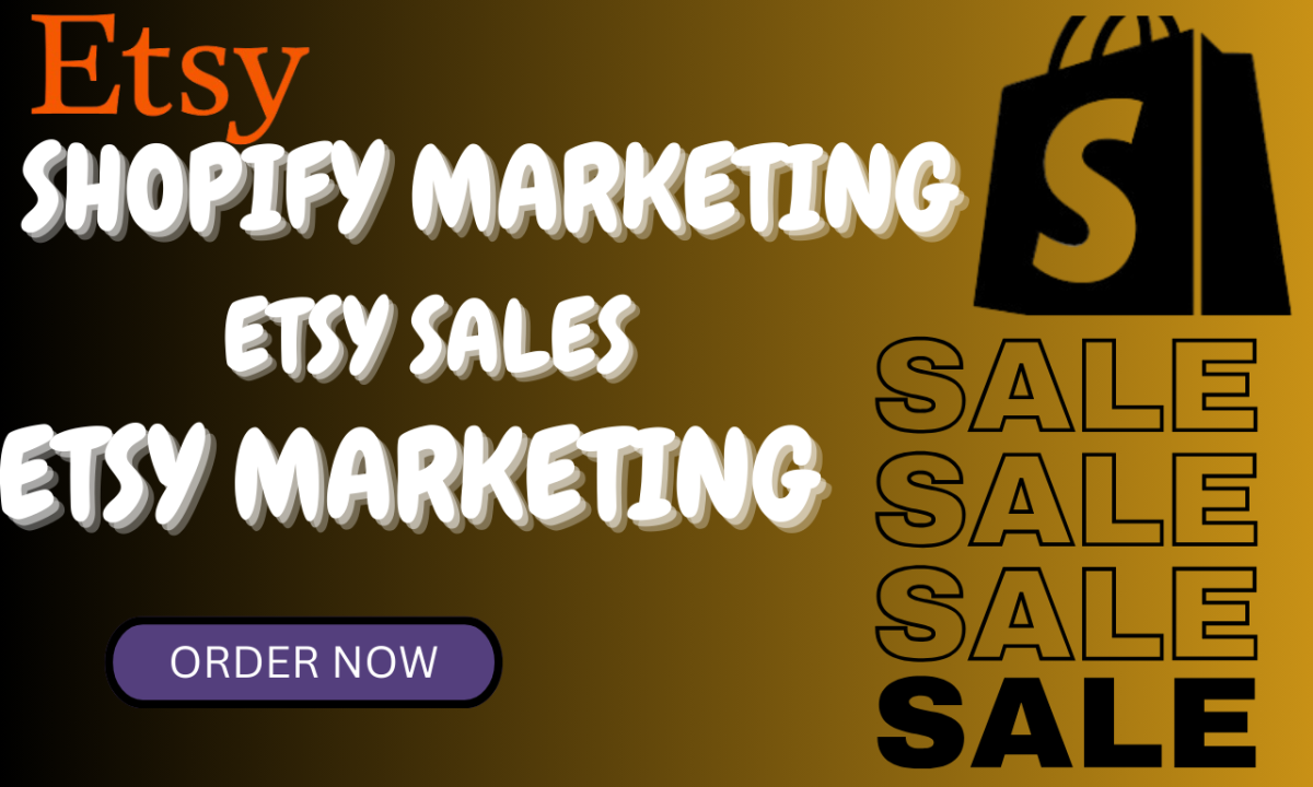 Boost Shopify Sales, Promote Your Etsy Shop, Etsy Sale Through Shopify Marketing