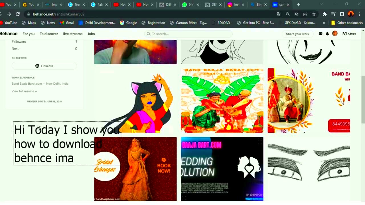 how to dowload behance image YouTube