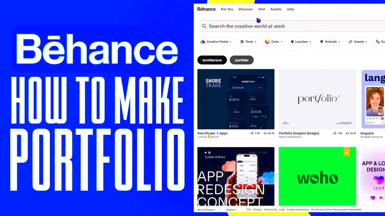 Behance Portfolio Tutorial 2024 How To Make Portfolio On Behance 