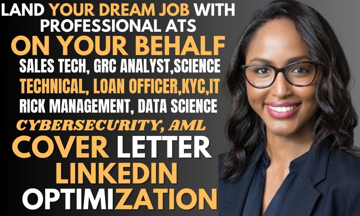 I will write IT, GRC analyst, data science, compliance, sales tech, SOC, data analyst resume