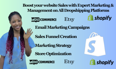 I will boost sales with expert marketing management on Shopify Etsy WooCommerce