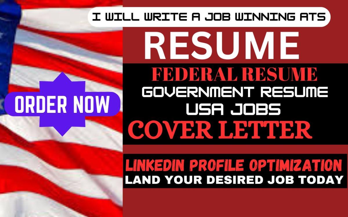 I will craft a professional resume federal resume, usajobs, resume writer