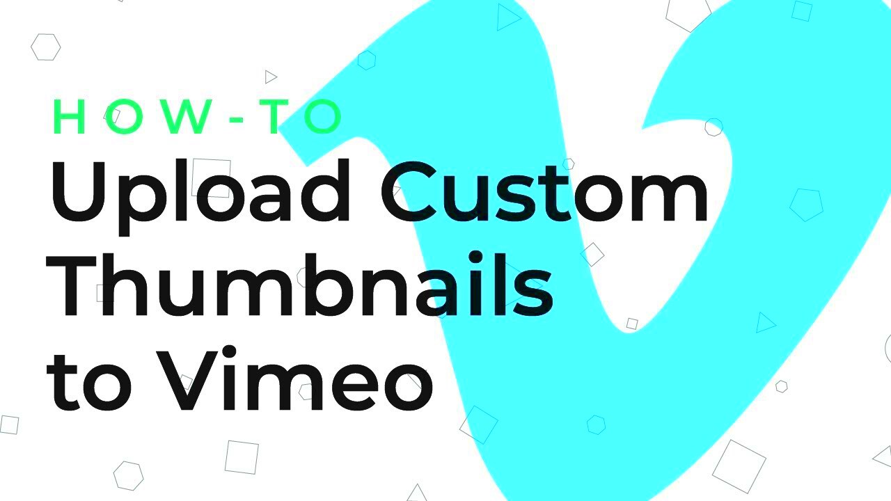 How To Upload a Custom Thumbnail to Vimeo Digital Distribution YouTube