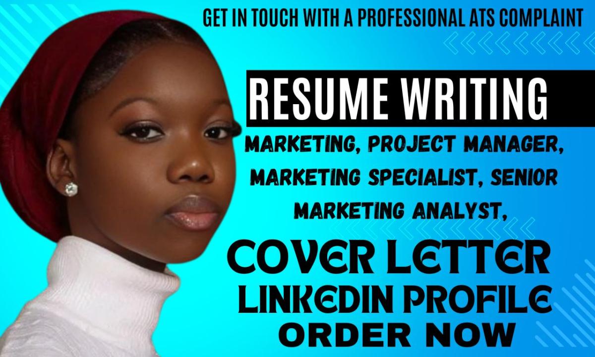 I will write resume for product manager, technical marketing manager, senior marketing