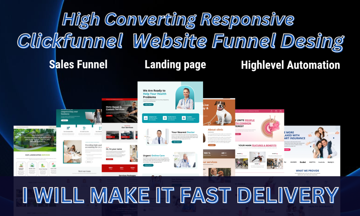 I will be your ClickFunnels 2.0 Sales Funnel and Landing Page Expert for Groove Website Webinar Design