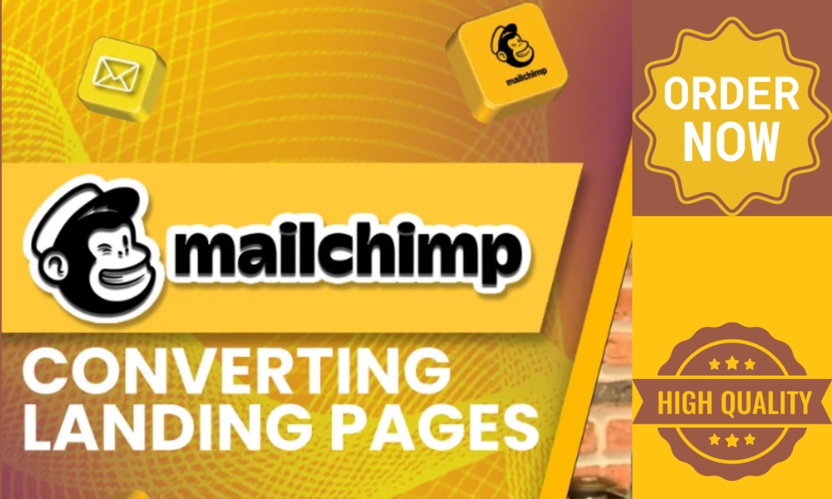 I will build a Mailchimp landing page and form page