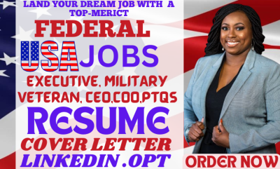 I will provide federal resume for targeted USA jobs, military civilian, ksa response