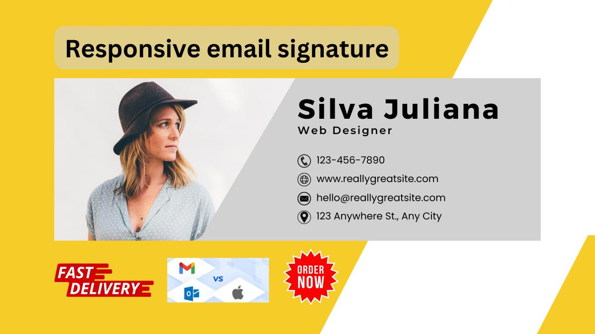 I will create responsive email signatures for all devices