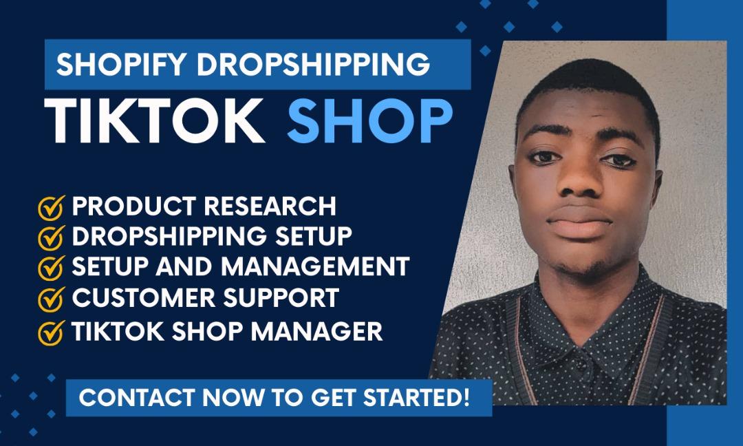 I will set up profitflow TikTok shop dropshipping product listing for Shopify marketing