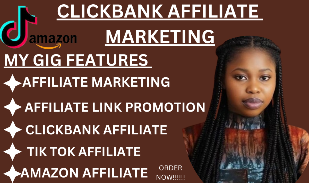 I will do affiliate link sign up, clickbank affiliate link promotion, amazon affiliate