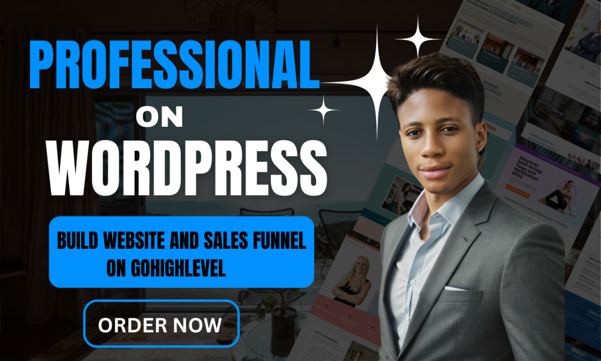 I will be an expert wordpress, wordpress landingpage on wordpress, funnel pro