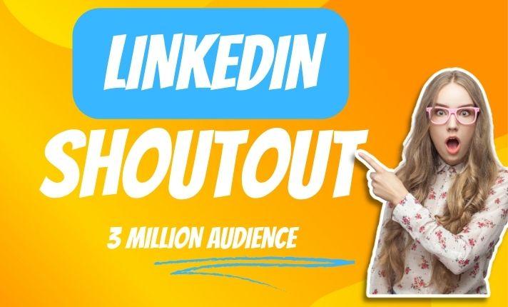 I will promote, shoutout linkedin, twitter, pinterest to 200m usa, uk audience