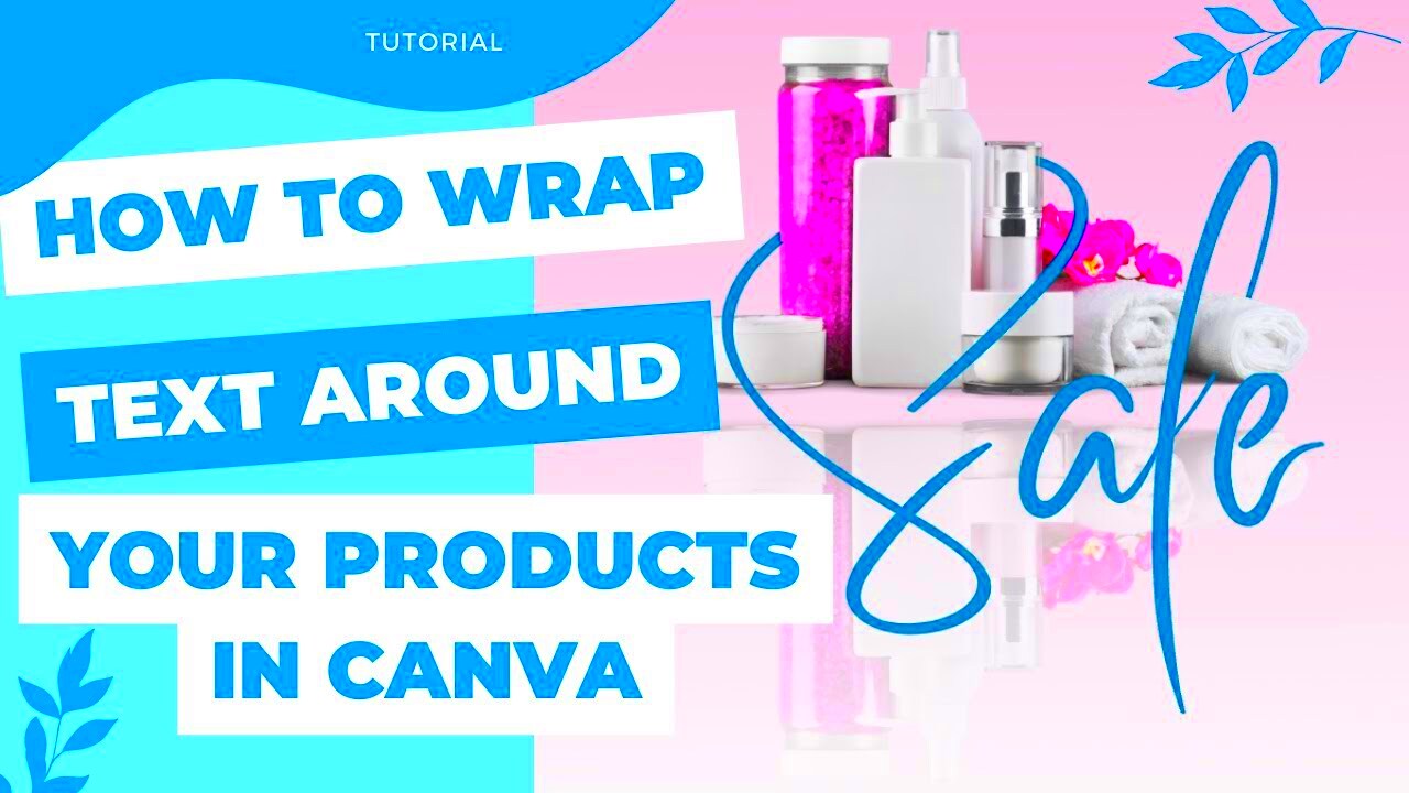 How to wrap text around an image in CANVA YouTube