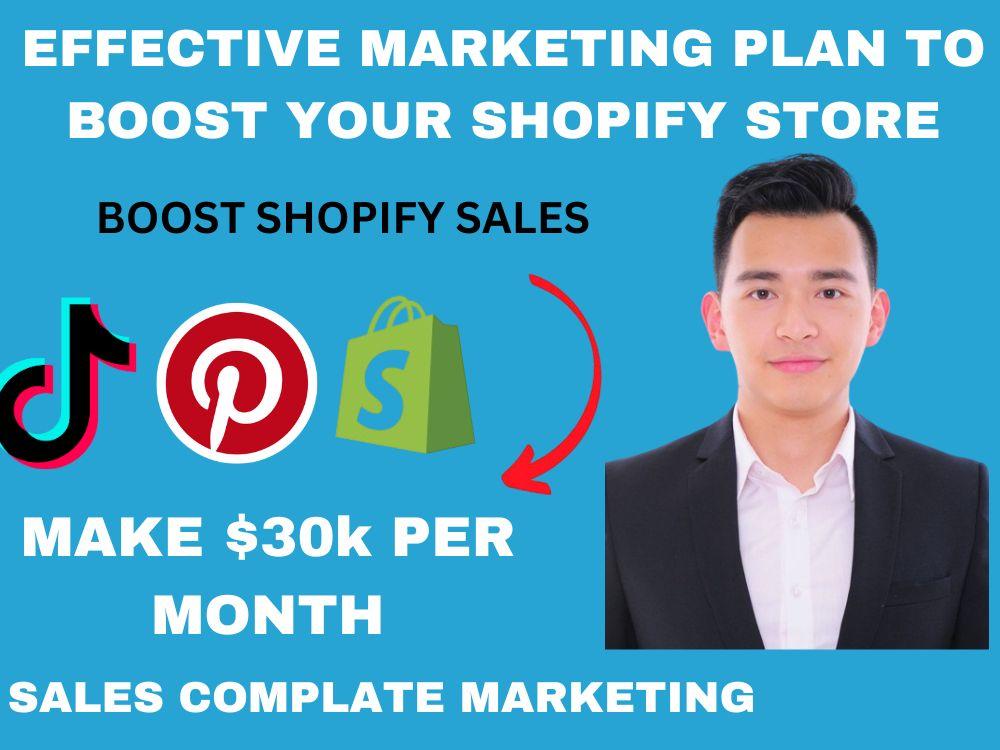 I will boost Shopify sales with Shopify ecommerce marketing, Shopify manager, and Shopify ads