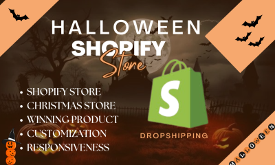 I will create a successful Black Friday Shopify store Halloween Shopify website