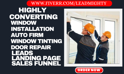 Generate Window Installation Window Tinting Auto Tinting Firm Leads Landing Page