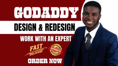 I Will GoDaddy Website Redesign GoDaddy Website Design GoDaddy Website Redesign Develop