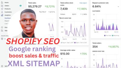 I will clone audit shopify SEO XML sitemap google ranking to boost massive sale