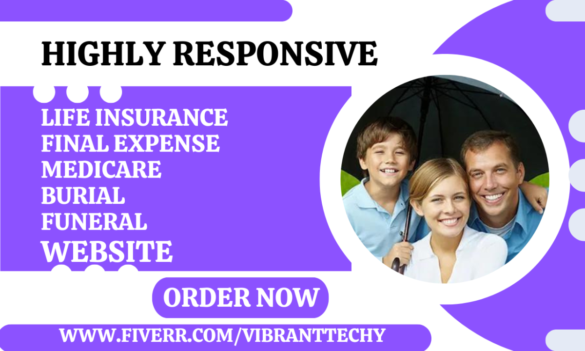 Design Life Insurance Final Expense Burial Funeral Medicare Casket Website