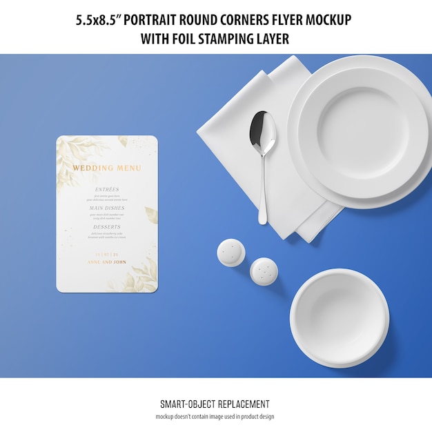 5.5×8.5” Portrait Flyer Mockup – Download for Free