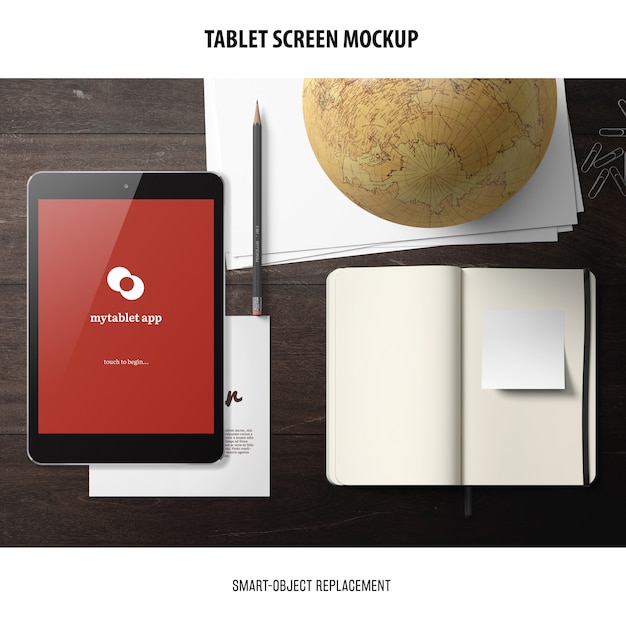 Tablet Screen Mockup Free Download