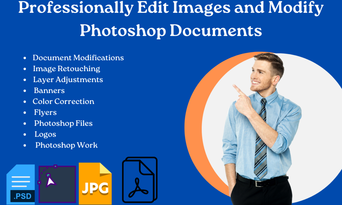 Professionally Edit Images and Modify Photoshop Document