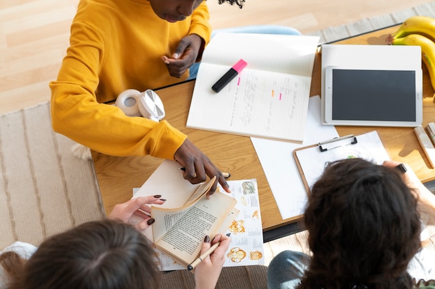 Colleagues doing team work for a project – Free Stock Photo Download