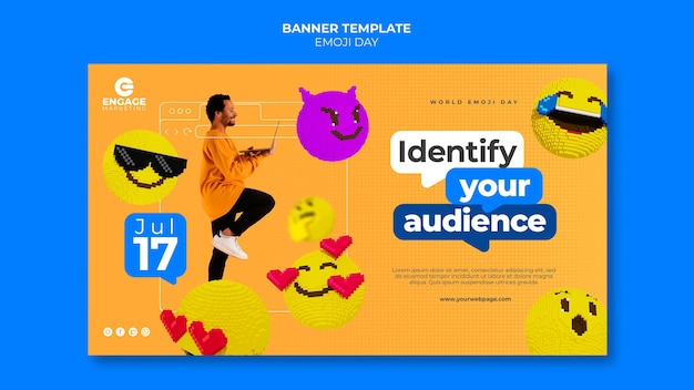 Emoji Day Banner Template