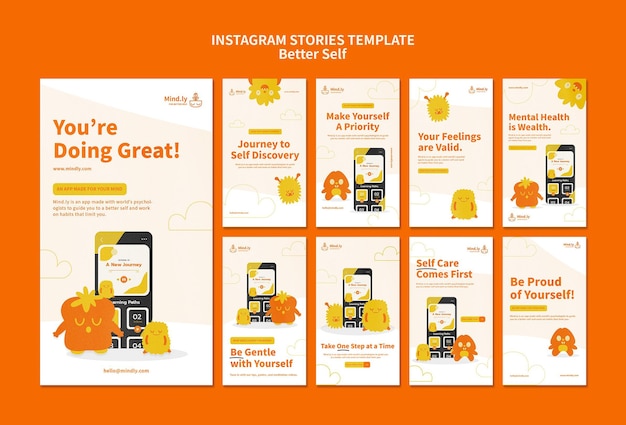 Better Self Social Media Stories Free Download – PSD Templates