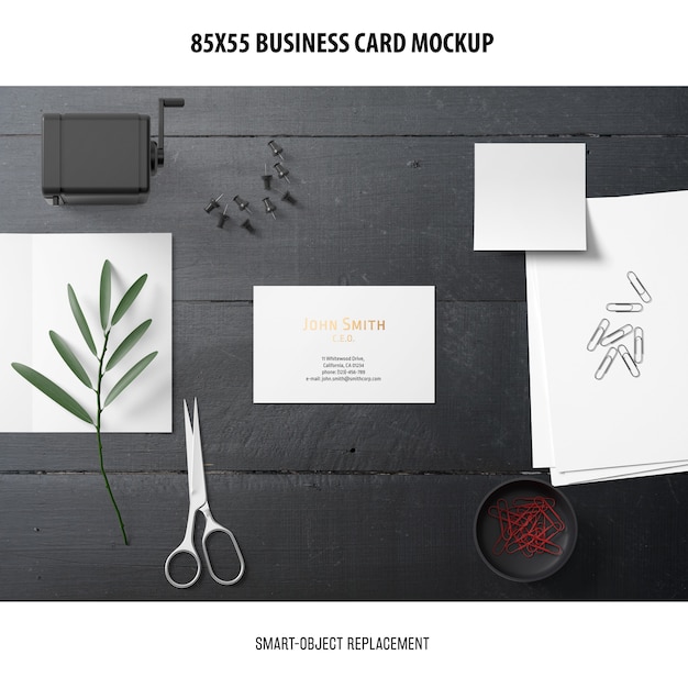 Business Card Mockup – Free Download